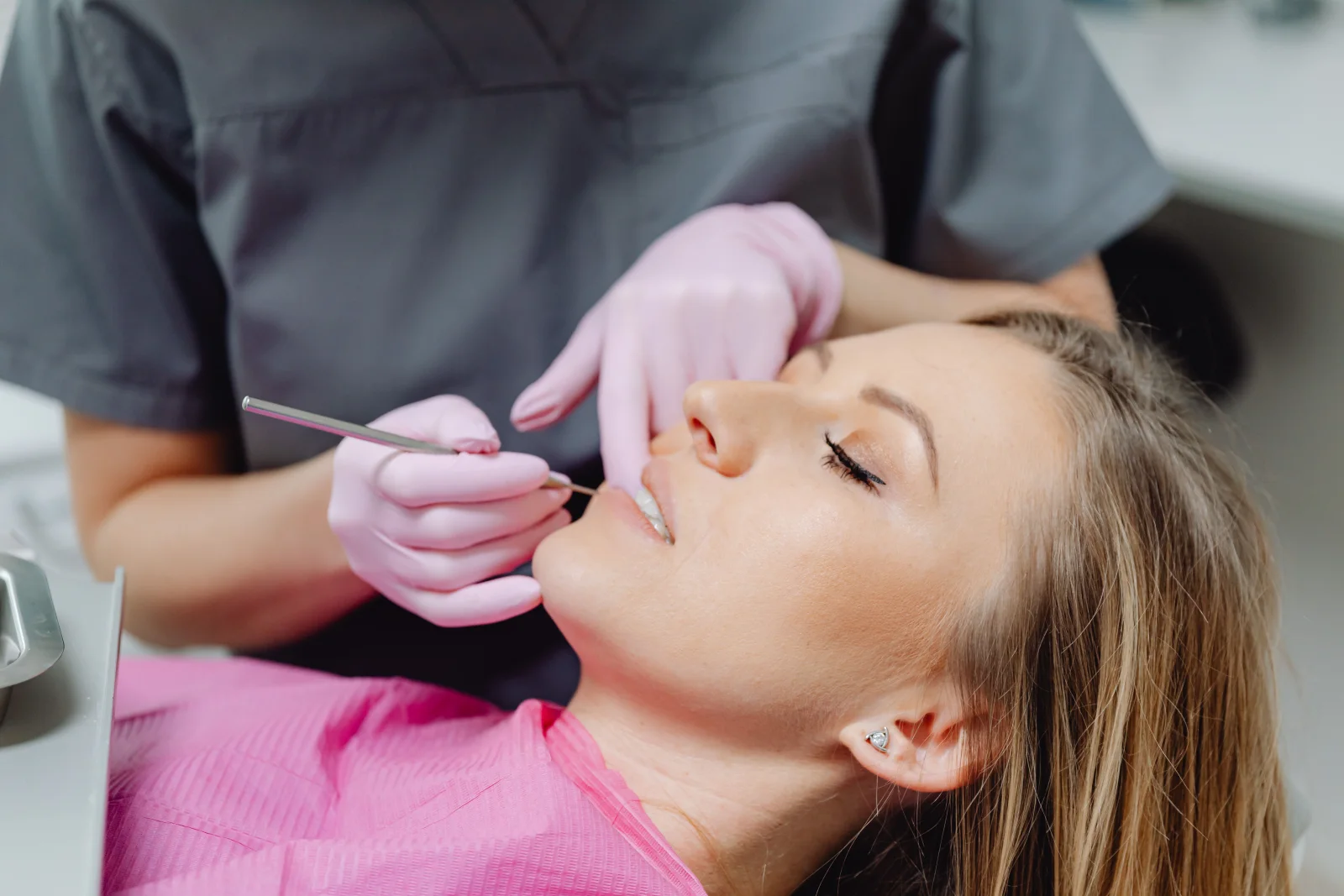 Dental check-up appointment in a clinic setting